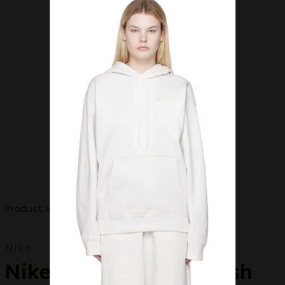 Unisex Nike Solo Swoosh Fleece Pullover Hoodie - XL